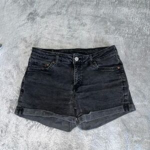 Fashion Nova Dark Gray Jean Shorts